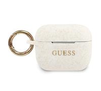Guess Silicon Cover Ring pour Apple Airpods Pro - Blanc