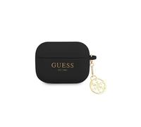 Guess Silicone Charm 4G Cover - Étui AirPods Pro (Noir)