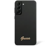 Guess Silicone Script Metal Logo - Etui Samsung Galaxy S23 (noir)