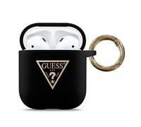 Guess Silicone Triangle Logo - Étui Airpods (noir)