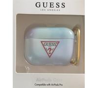 Guess Silikon-Box Housse de Protection pour Apple Airpods Pro Bleu Clair