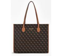 GUESS Silvana Haut Logo Poignée Rabat Fourre-Tout Femmes Sacoche En Chocobrown