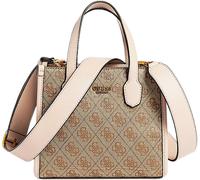 GUESS Silvana Compartment Mini Tote Latte Logo / Rosewood [203042] - sac à main sac a main