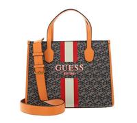 GUESS Silvana Two Compartment Tote Black Logo / Cognac [218042] - sac à épaule sacoche