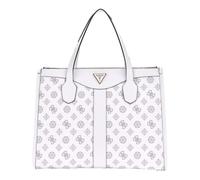 GUESS Sac à main Silvana – 2 compartiments – Blanc – Polyuréthane – Logo blanc