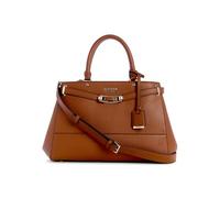 GUESS Silvye Luxury Satchel, Cartable Femme, Cognac, Taille Unique