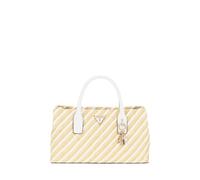GUESS Simona Satchel Bag Natural/White