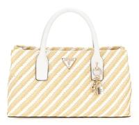 GUESS Simona Small Satchel, Hand Bag Women, Naturel/Blanc, Taille Unique