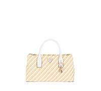 GUESS Simona Small Satchel, Hand Bag Women, Naturel/Blanc, Taille Unique