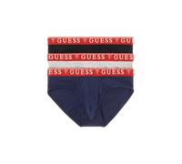 GUESS Slip 'BRIAN HERO' bleu foncé / gris chiné / rouge / noir, Taille XL