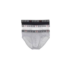 GUESS Slip 'BRIAN HERO' gris clair / rouge / noir / blanc, Taille L