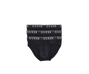 GUESS Slip 'BRIAN HERO' lie de vin / noir / blanc, Taille S