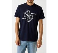 GUESS Ss Bsc Drop Sh Smart Blue Taille: S | T-Shirts Outlet | Homme | Bleu