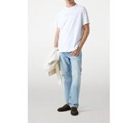 GUESS Ss Bsc Embroid Pure White Taille: L | T-Shirts Outlet | Homme | Blanche
