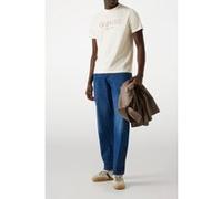 GUESS Ss Cn Box Logo Pearl White Taille: XL | T-Shirts Outlet | Homme | Blanche