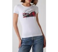 GUESS Ss Cn Roses Print Pure White Taille: M | Chemises Outlet | Femme | Blanche