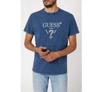 GUESS Ss Cn Treated Triang Pennant Blue Taille: XS | T-Shirts Outlet | Homme | Bleu