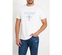 GUESS Ss Cn Treated Triang Pure White Taille: XL | Jeans droits Outlet | Homme | Blanche