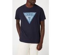 GUESS Ss Cn Triangle Patch Smart Blue Taille: XS | T-Shirts Outlet | Homme | Bleu