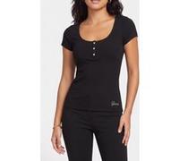 GUESS Ss Karlee Jewel Btn Jet Black A996 Taille: XS | Chemises Outlet | Femme | Le Noir