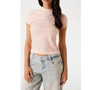 GUESS Ss Mock Neck All Ove Pale Sand Taille: M | Chemises Outlet | Femme | Marron