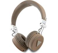 Guess Słuchawki Nauszne Bluetooth Enc Gubh70Pgtspsw Brązowy/Brown Grained Classic Round Shape