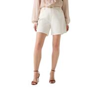Guess - Super Relaxed Denim Shorts - Femme - Shorts - Blanc - Taille: W27