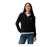 Guess - Sweat à Capuche avec Fermeture Éclair - Femme - Sweatshirts et sweats à capuche - Noir - Taille: 40 FR