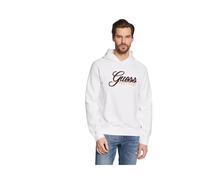 Guess - Sweat à capuche élégant pour homme - Homme - Sweatshirts et sweats à capuche - Blanc - Taille: L