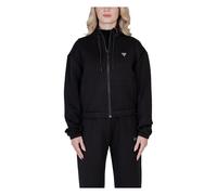 Guess - Sweat à Capuche Noir avec Fermeture Éclair - Femme - Sweatshirts et sweats à capuche - Noir - Taille: 40 FR