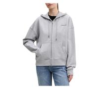 Guess - Sweat à capuche zippé - Femme - Sweatshirts et sweats à capuche - Gris - Taille: 40 FR