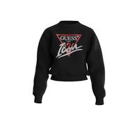 GUESS Sweat avec logo pour femme, noir W4YQ25 KB681 JBLK, Noir , S