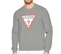 GUESS Sweat Gris Homme Triangle Logo