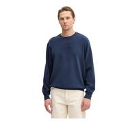 Guess - SweaT-shirt à col rond gaufré - Homme - Sweatshirts et sweats à capuche - Bleu - Taille: L