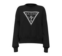 Guess - SweaT-shirt à logo triangulaire - Femme - Sweatshirts et sweats à capuche - Noir - Taille: 40 FR