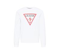 GUESS Sweat-shirt 'Audley' rouge / noir / blanc, Taille L