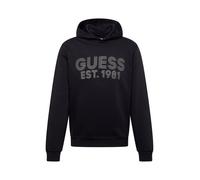 GUESS Sweat-shirt 'Beau' gris clair / noir, Taille XL