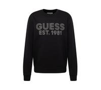 GUESS Sweat-shirt 'Beau' gris / noir, Taille M