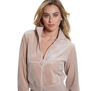 Guess Sweat-Shirt Couture à Fermeture éclair intégrale pour Femme, Ombre à Peau, Medium