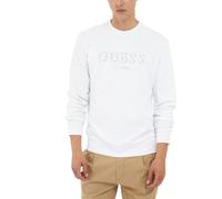 GUESS Eco Beau Cn Sweatshirt Pure White Taille: XL | Pulls Outlet | Homme | Blanche