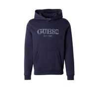 GUESS Sweat-shirt écru / bleu marine / gris clair, Taille XXL
