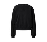 Guess, Femme, Sweatshirts et sweats à capuche, Noir, Taille: 40 FR Puff Sleeve Mini 4G Logo SweaT-shirt