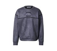 GUESS Sweat-shirt 'Shiro' gris foncé / noir, Taille S