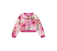 GUESS Sweat-shirt vert / orange / pitaya / rosé, Taille 152