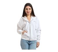 Guess - SweaT-shirt zippé - Femme - Sweatshirts et sweats à capuche - Blanc - Taille: 42 FR