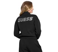 GUESS Women's Eco Cecilia Scuba Zip Sweatshirt, Jet Black