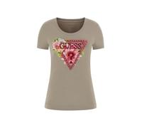 Guess T-Shirt à Manches Courtes avec Perles triangulaires pour Femme Eco