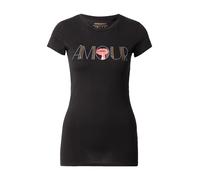 GUESS T-shirt 'AMOUR' or / rouge clair / noir / argent, Taille XL