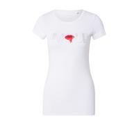 GUESS T-shirt 'Amour' rouge / transparent / blanc, Taille L