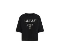 GUESS T-shirt 'Aurelie' noir / argent, Taille M